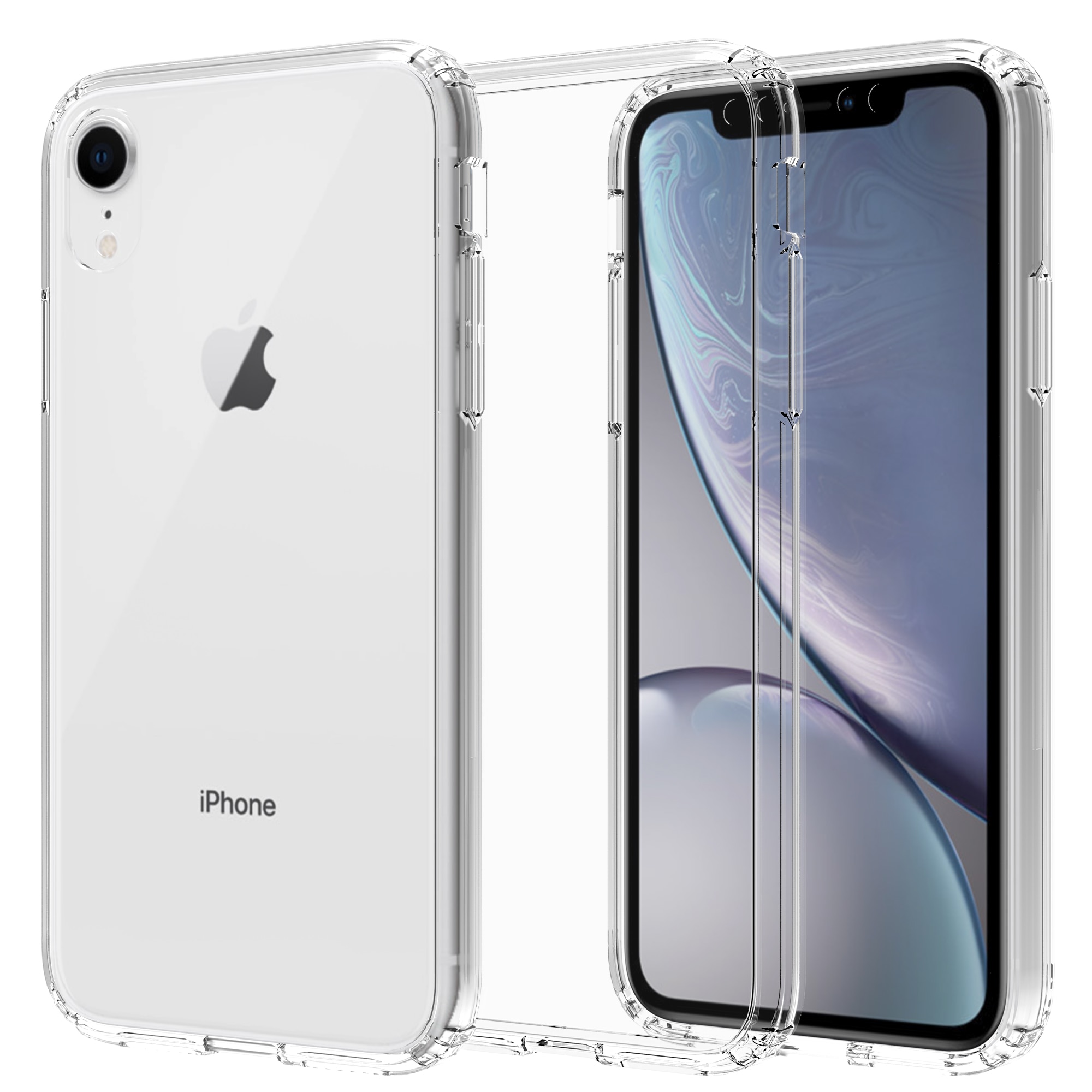 Hybridikuori iPhone Xr läpinäkyvä