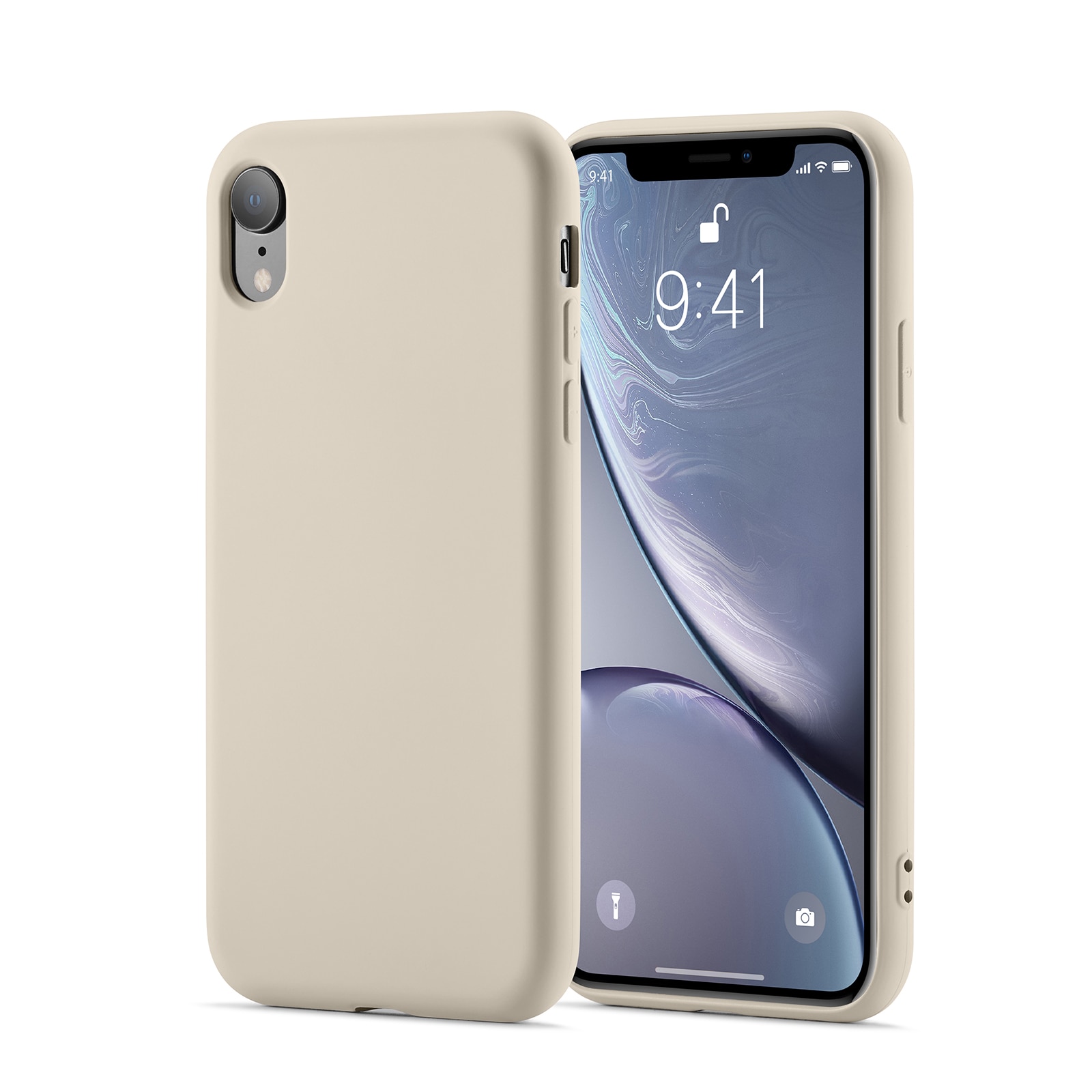 TPU suojakuori iPhone Xr beige