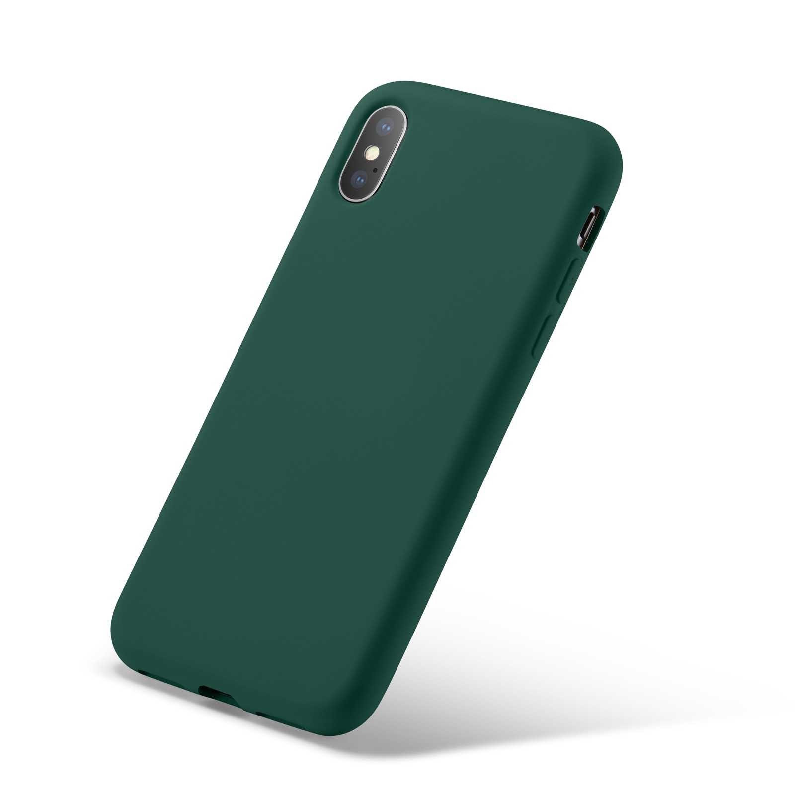 TPU suojakuori iPhone X/XS tummanvihreä