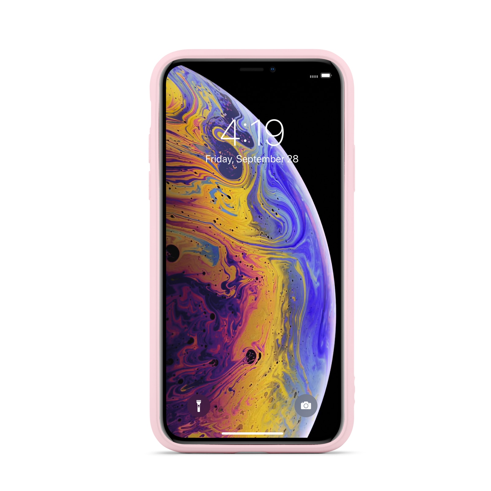 TPU suojakuori iPhone X/XS vaaleanpunainen