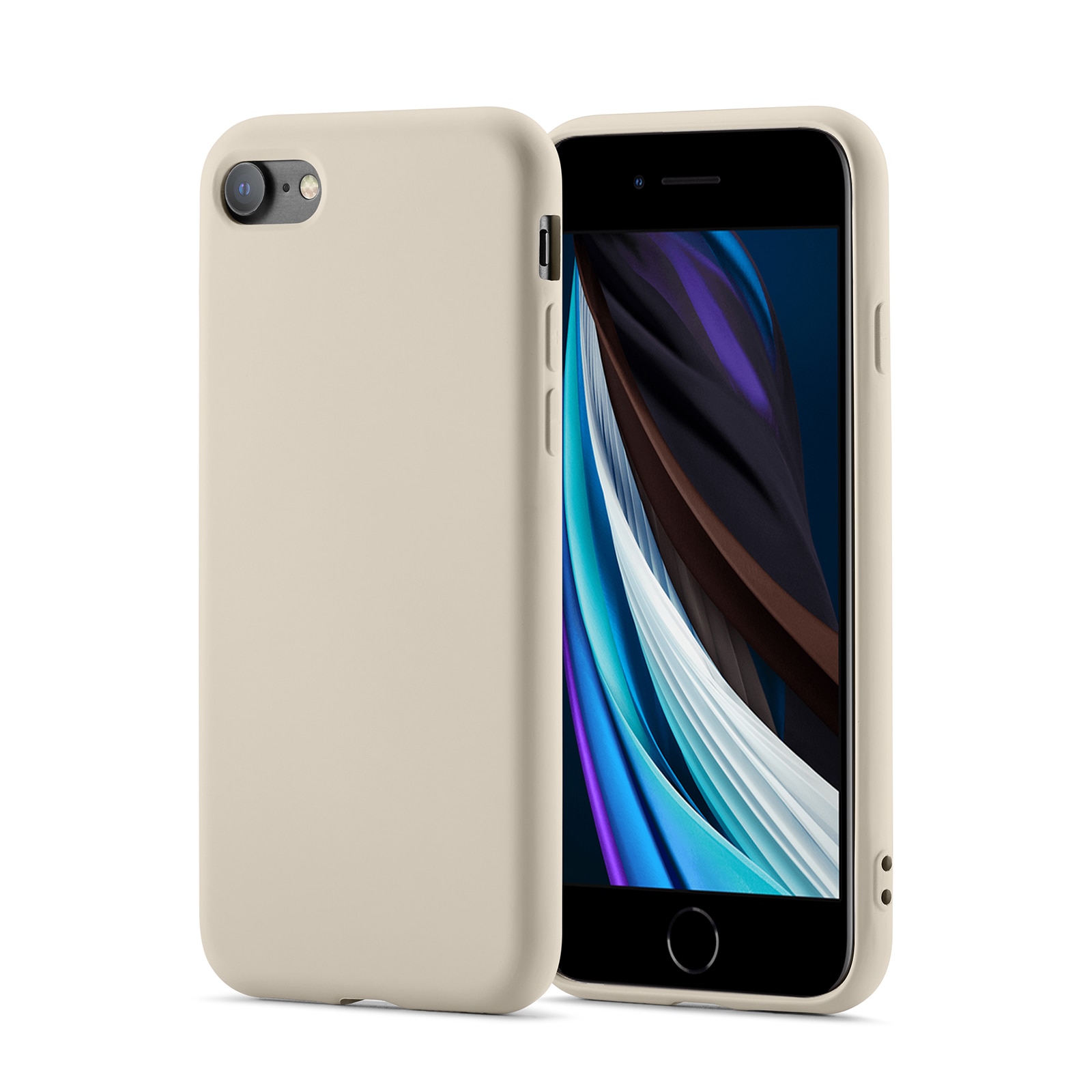 TPU suojakuori iPhone SE 2022 Beige