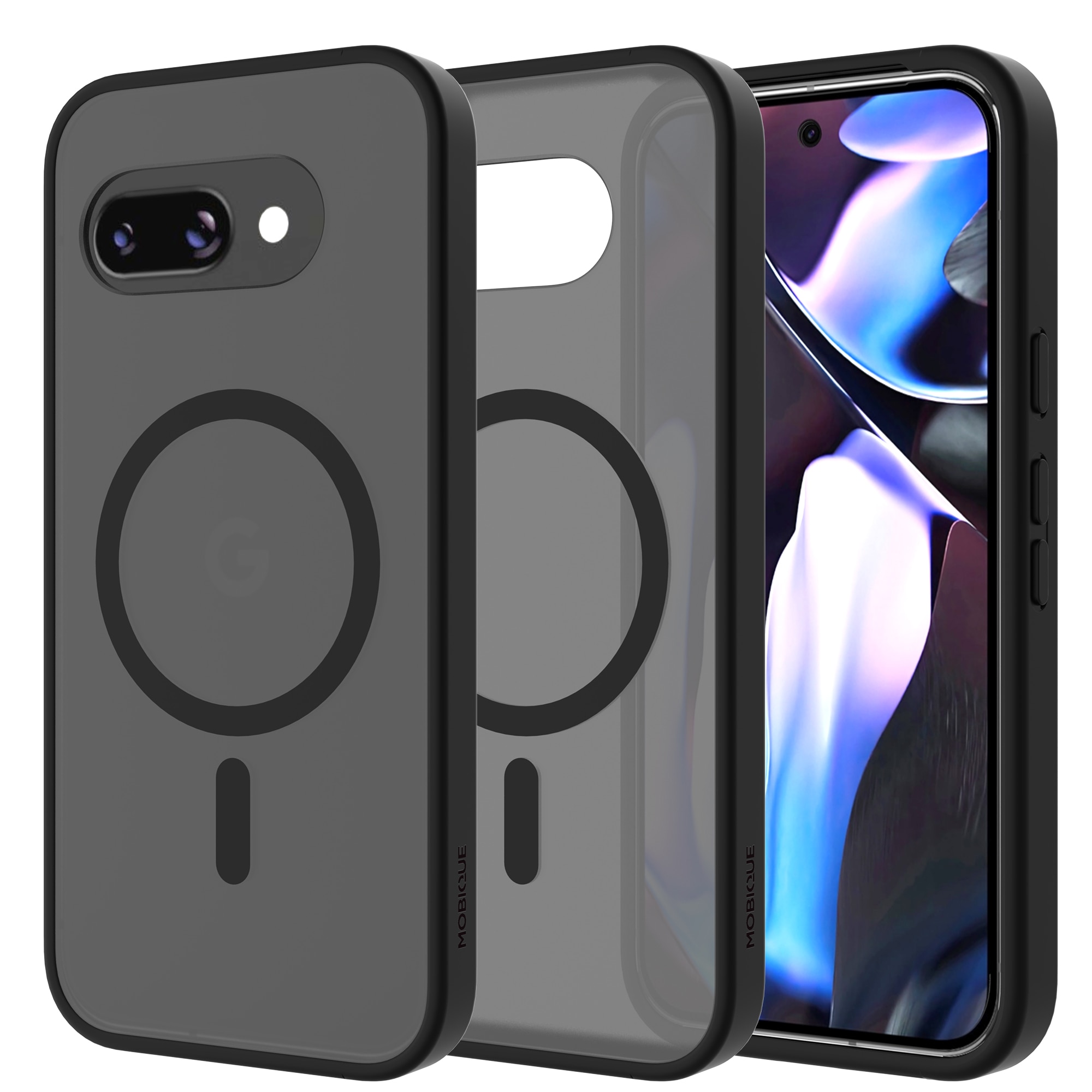 Magnetic Hybrid Kuori Google Pixel 9a Frosted Black