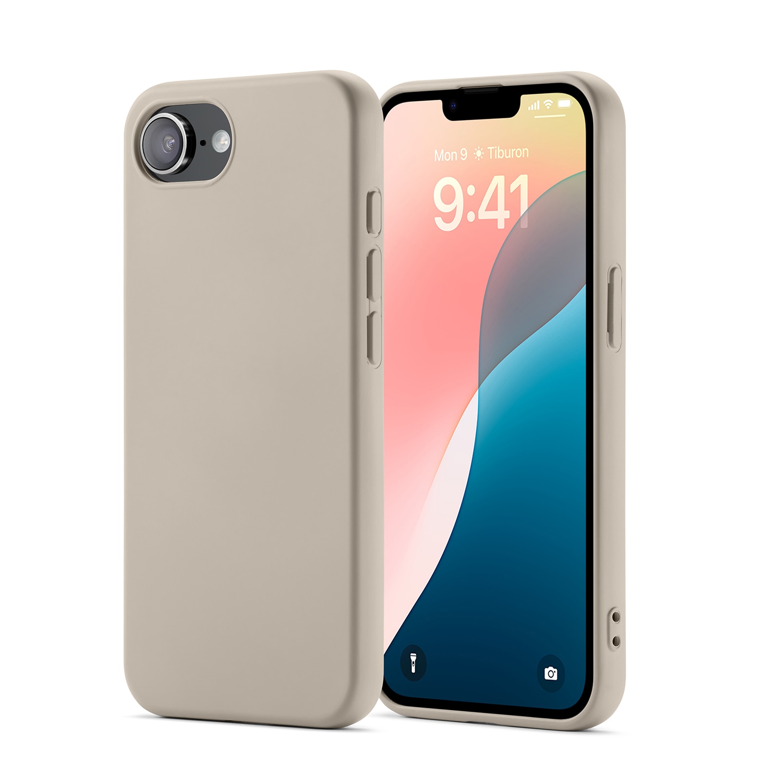 TPU suojakuori iPhone 16e Beige