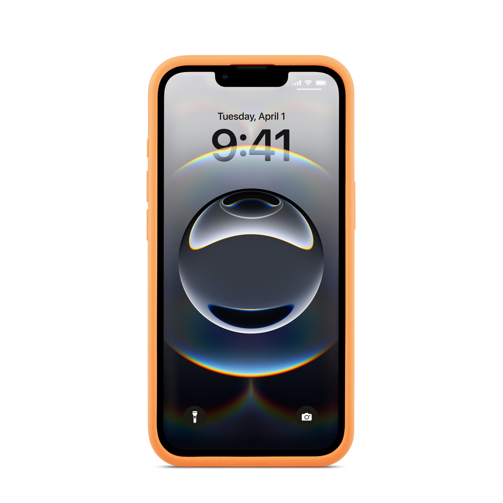 Magnetic Silikonikuori iPhone 16e Solar Orange