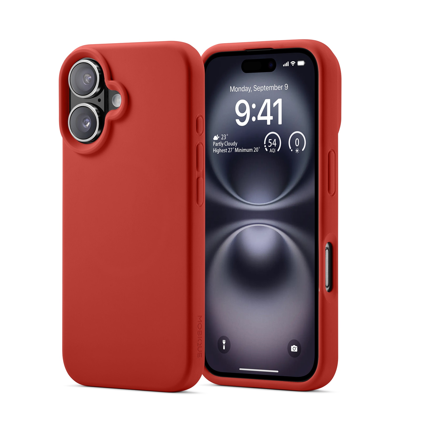 Magnetic Silikonikuori iPhone 16 Lava Red