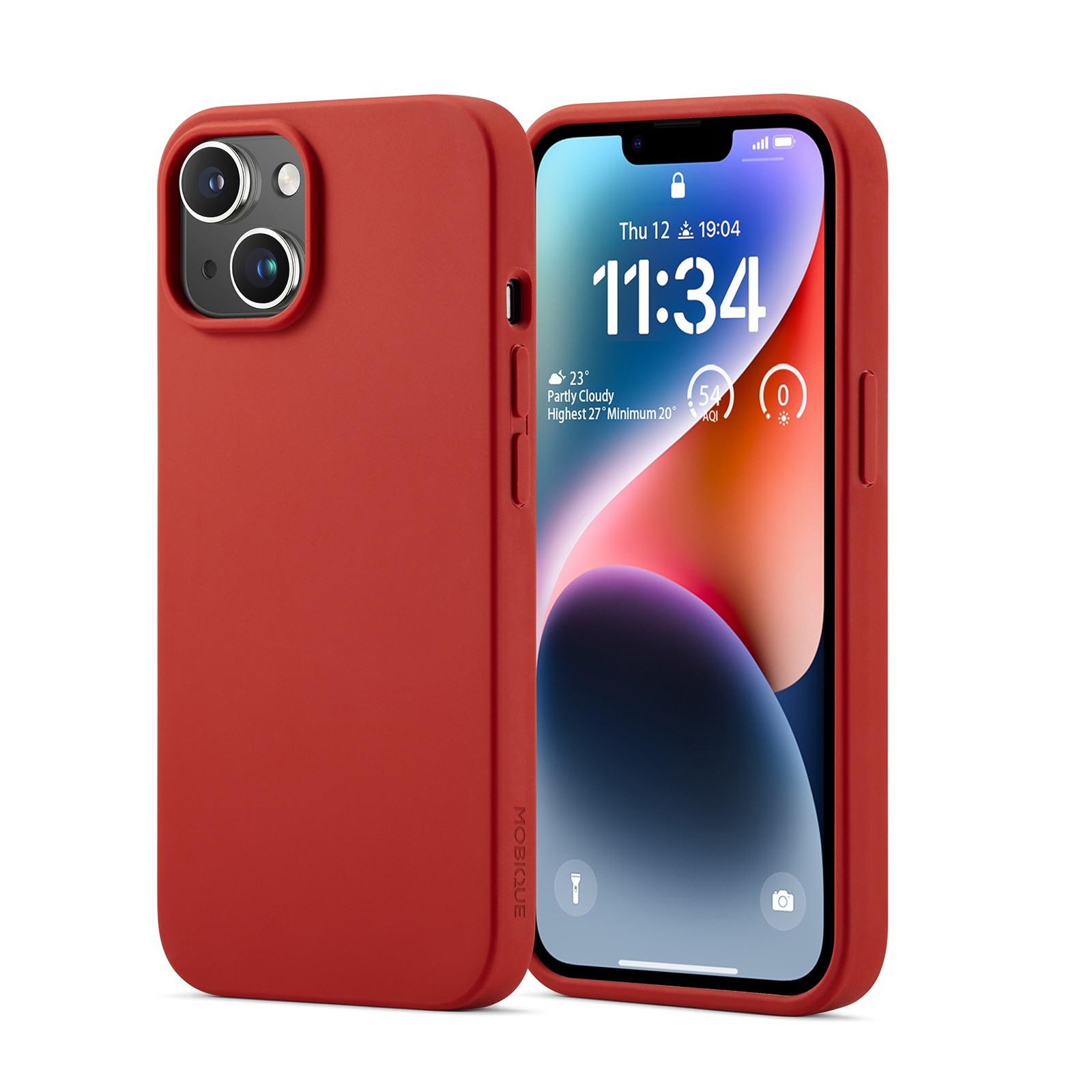 Magnetic Silikonikuori iPhone 13 Lava Red