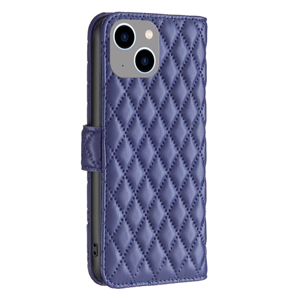 Lompakkokotelot iPhone 14 Plus Quilted sininen