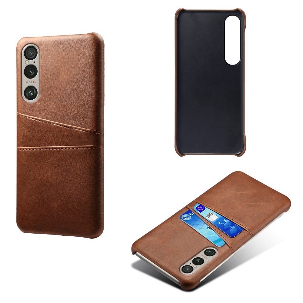 Card Slots Case Sony Xperia 1 VI ruskea