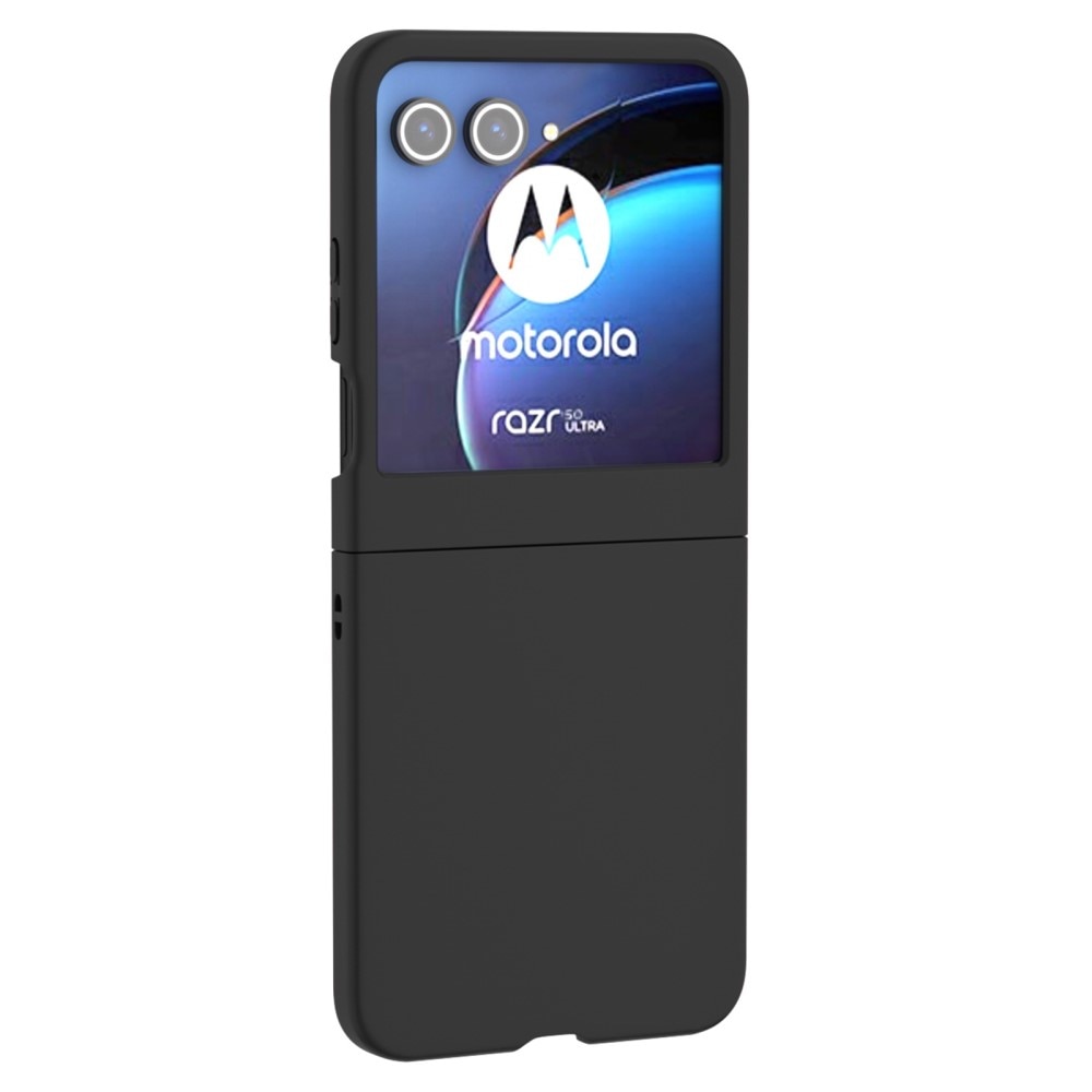 Hard Case Rubberized Motorola Razr 50 musta