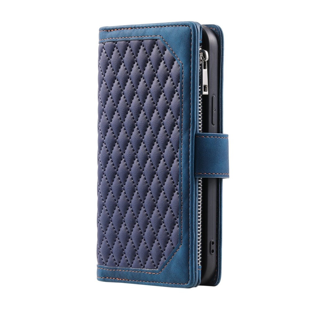 Lompakkolaukku iPhone 16 Pro Max Quilted Sininen