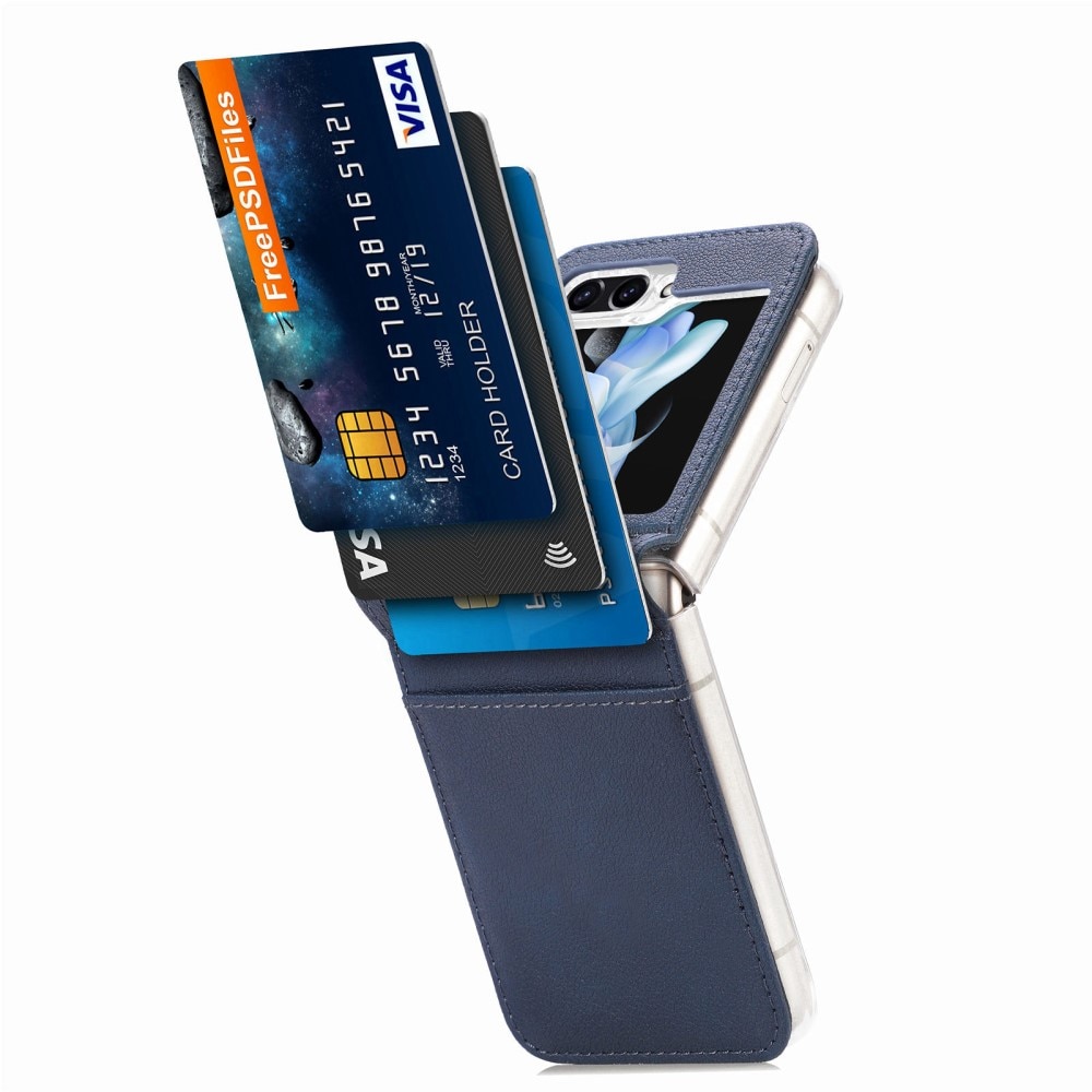 Slim Card Wallet Samsung Galaxy Z Flip 6 sininen