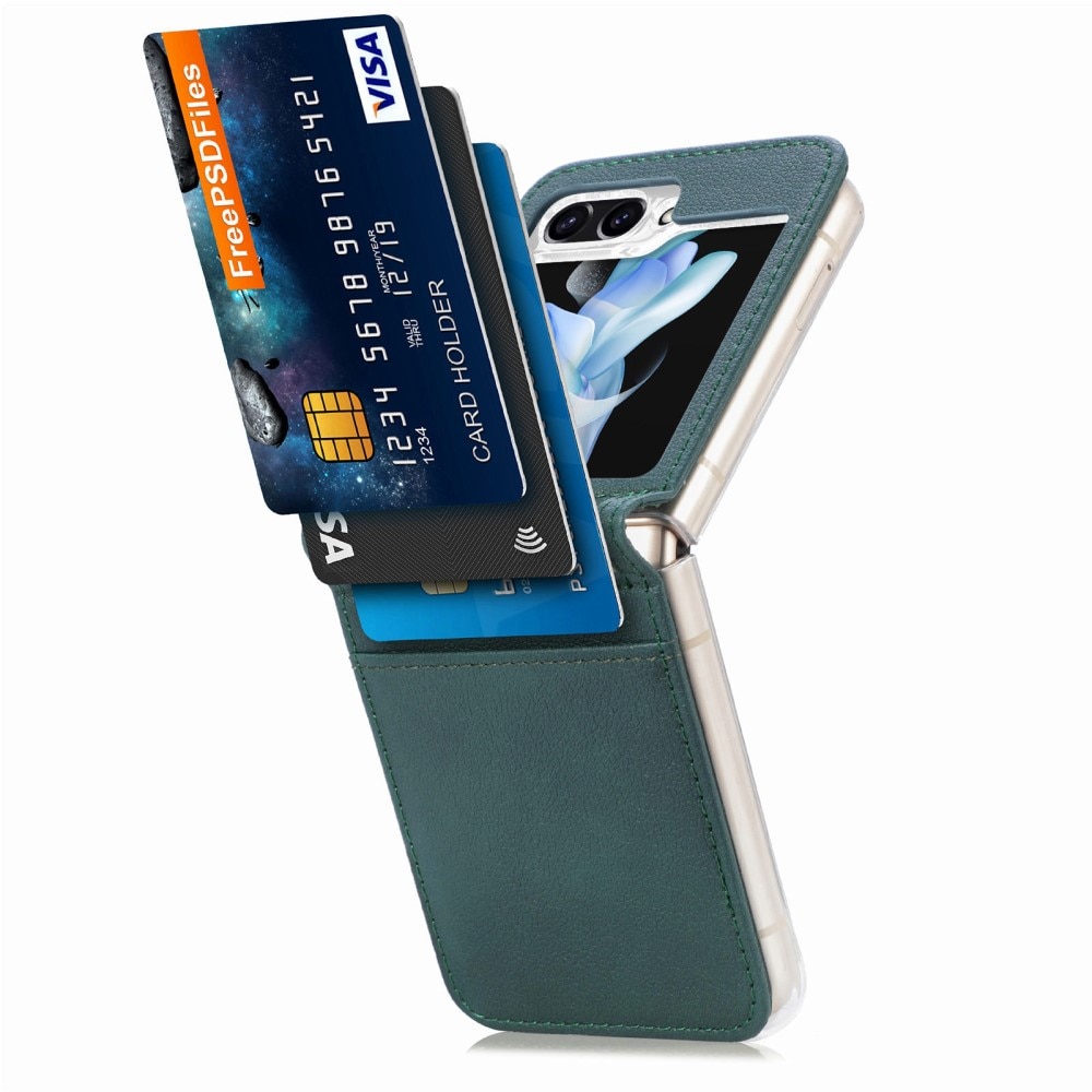 Slim Card Wallet Samsung Galaxy Z Flip 6 vihreä