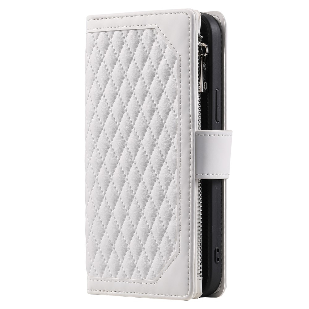 Lompakkolaukku iPhone 16 Quilted Valkoinen