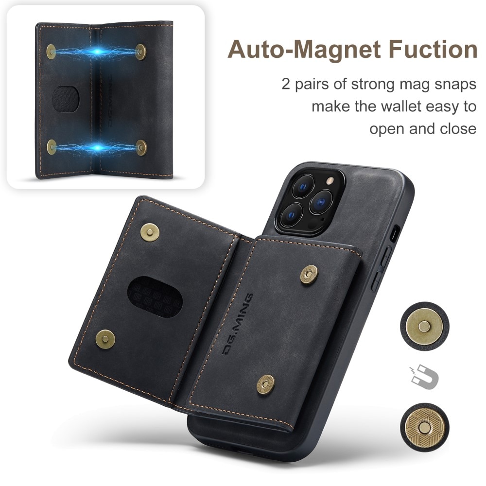 Magnetic Card Slot Case iPhone 16 Pro Max Black