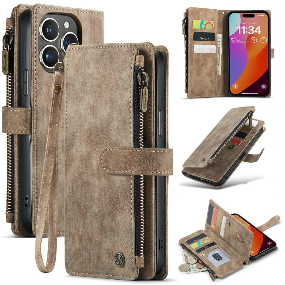 Zipper Wallet iPhone 16 Pro Max Ruskea