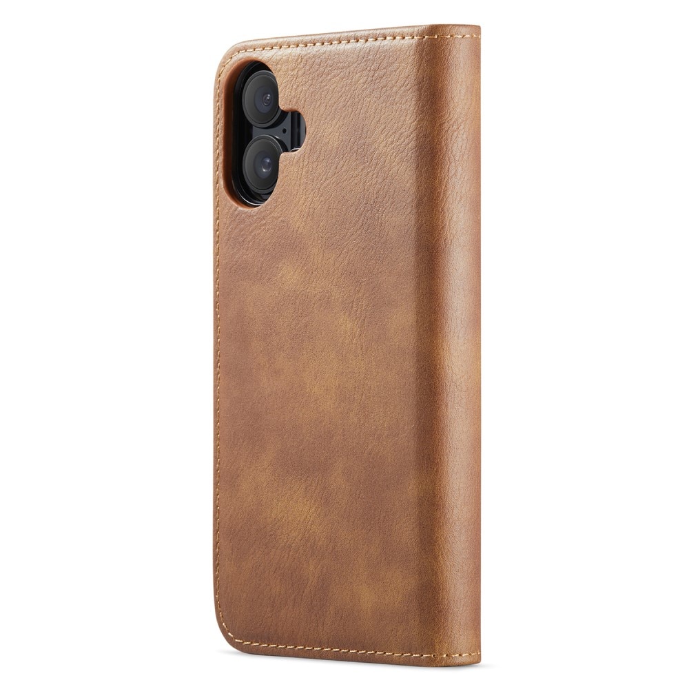 Magnet Wallet iPhone 16 Plus Cognac