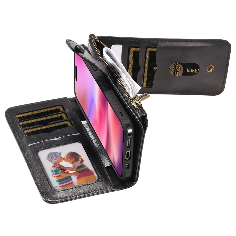 Magnet Leather Multi-Wallet iPhone 16 msuta