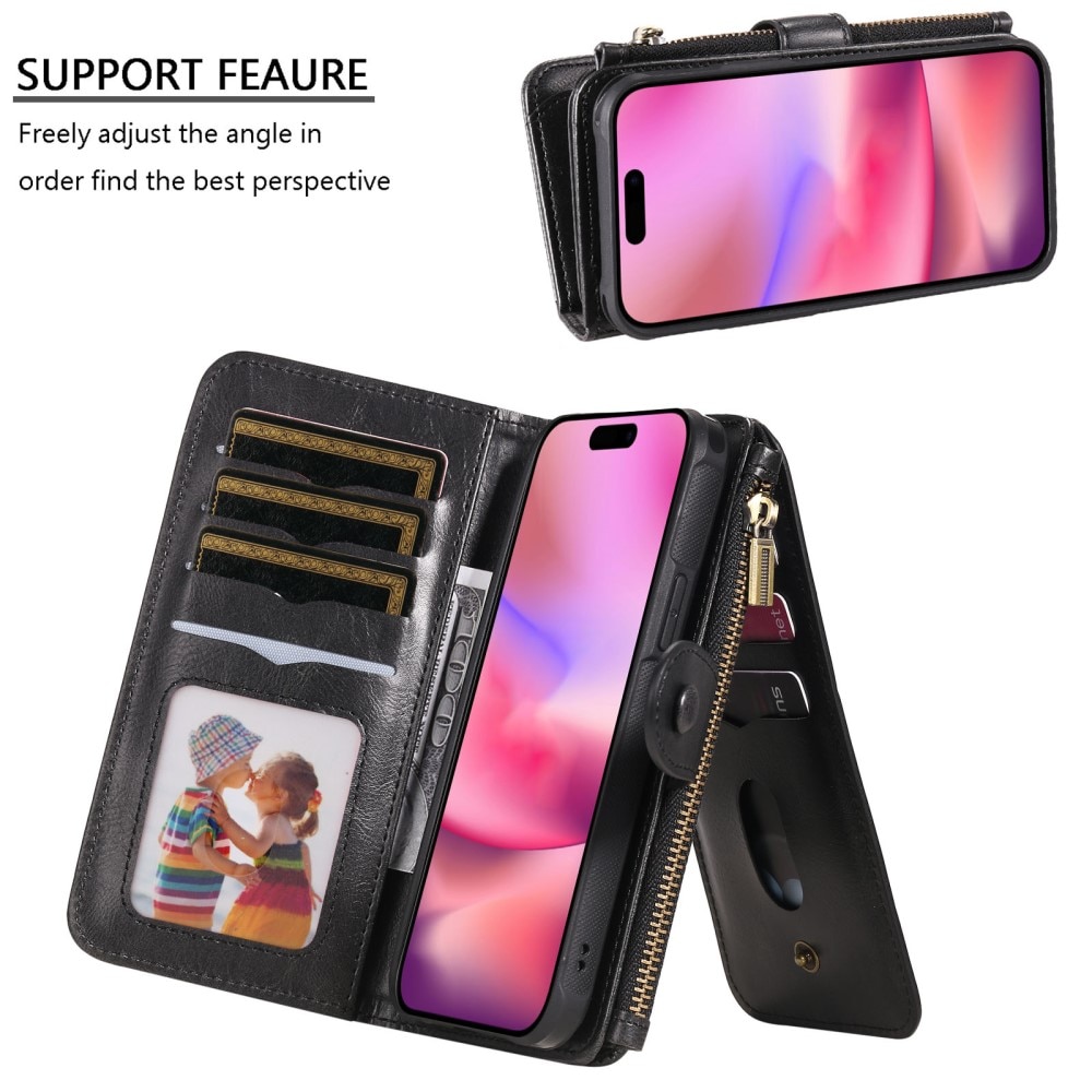 Magnet Leather Multi-Wallet iPhone 16 msuta