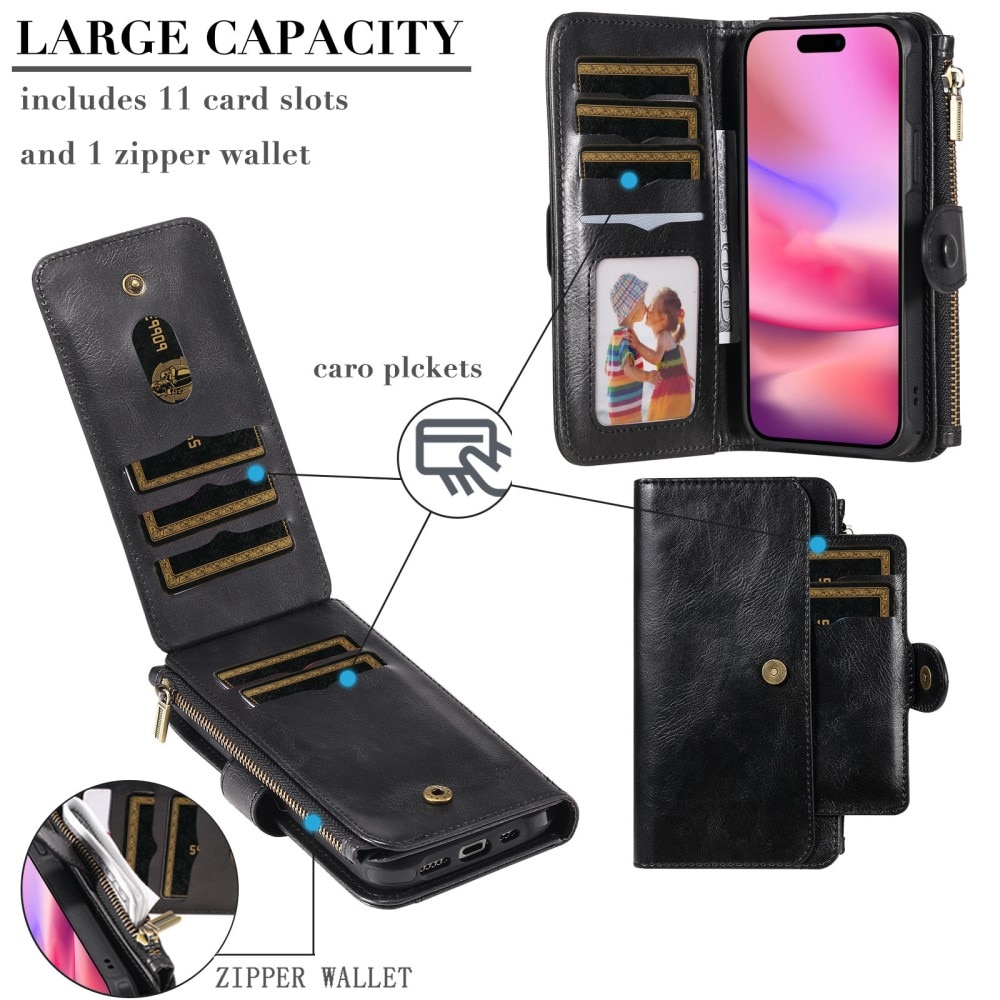 Magnet Leather Multi-Wallet iPhone 16 msuta