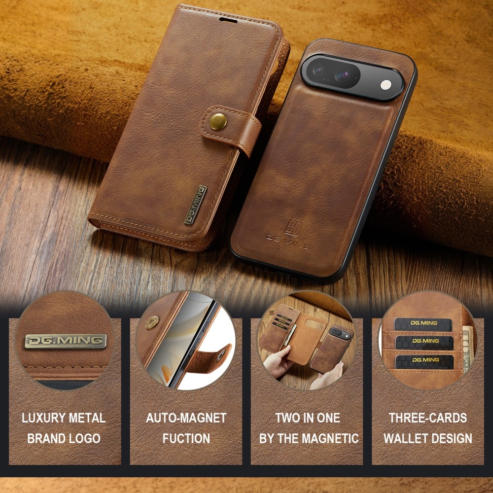 Magnet Wallet Google Pixel 9 Cognac