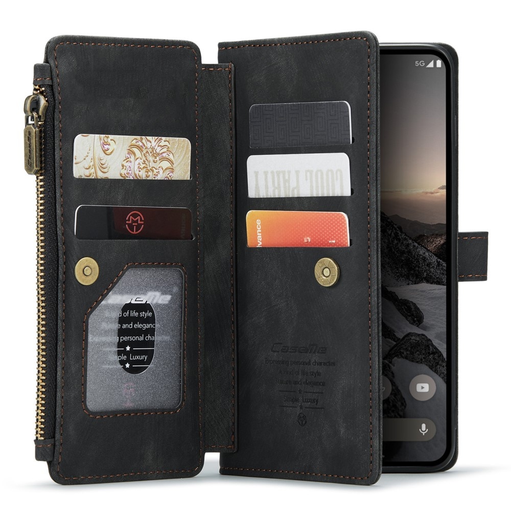 Zipper Wallet Google Pixel 9 Pro Musta