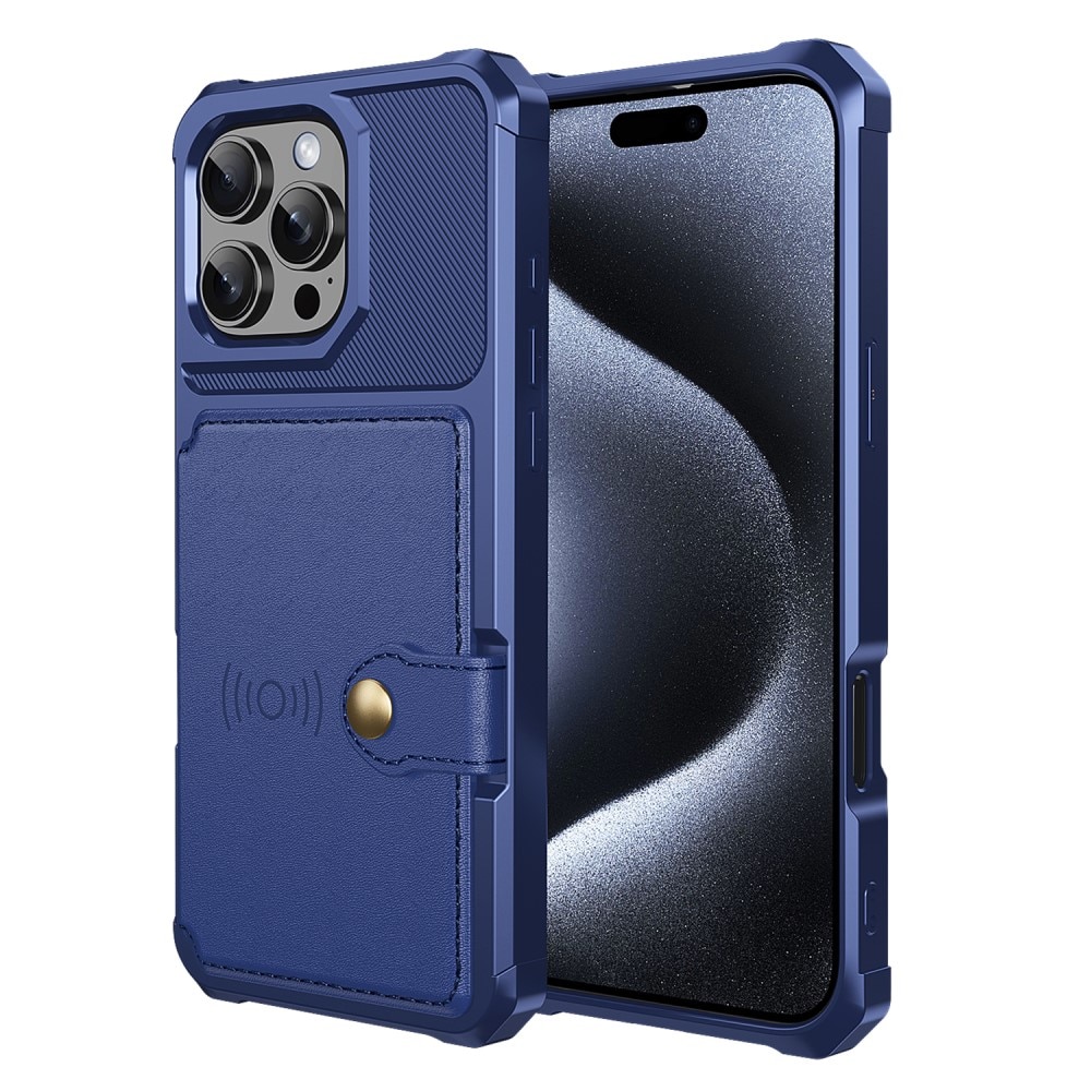 Tough Multi-slot Case iPhone 16 Pro sininen