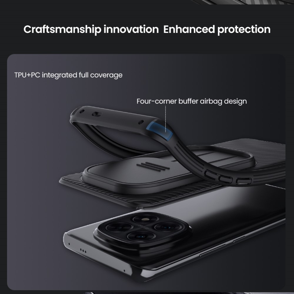 CamShield Kuori Xiaomi Redmi Note 14 Pro Plus Musta