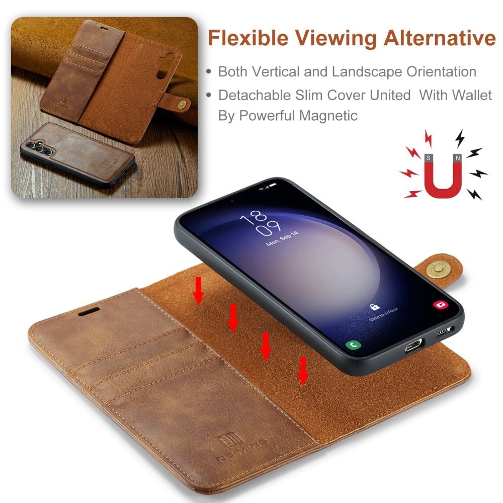 Magnet Wallet Samsung Galaxy A36 Cognac