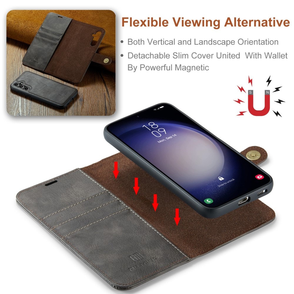 Magnet Wallet Samsung Galaxy S25 Brown