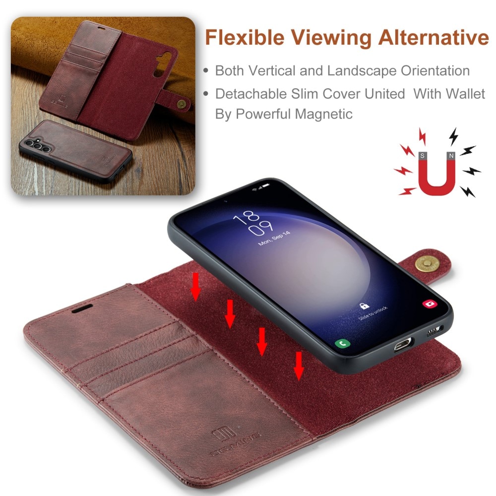 Magnet Wallet Samsung Galaxy S25 Red