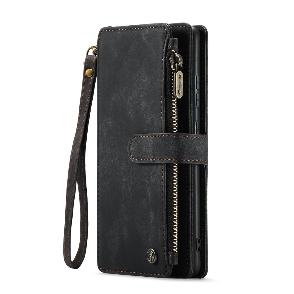 Zipper Wallet Samsung Galaxy S25 Musta