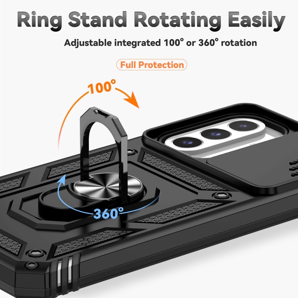 Hybridikuori Ring + Kamerasuojalla Samsung Galaxy A26 Musta