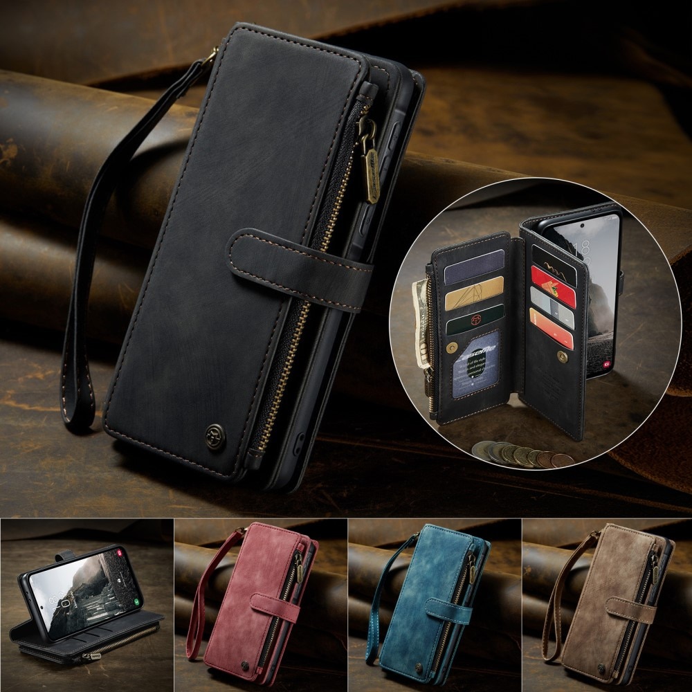 Zipper Wallet Samsung Galaxy A56 Musta