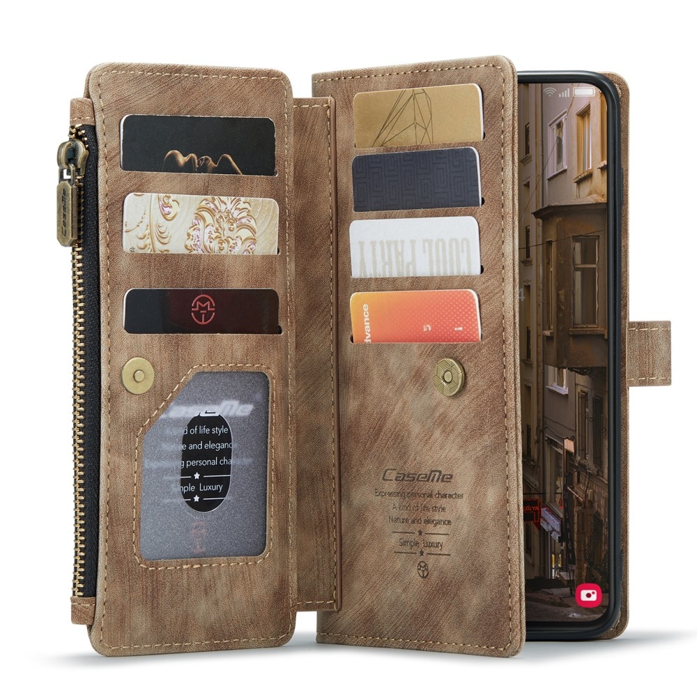 Zipper Wallet Samsung Galaxy S23 Ruskea