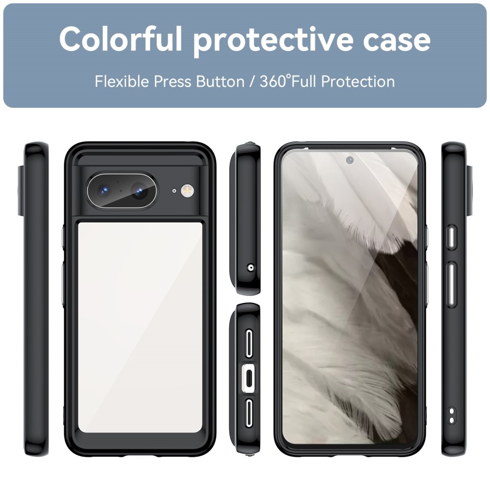 Crystal Hybrid Case Google Pixel 8 musta