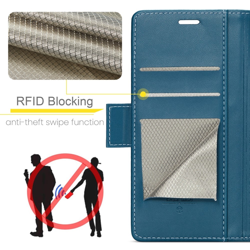 RFID-blocking Slim Lompakkokotelo Google Pixel 9 Pro XL sininen