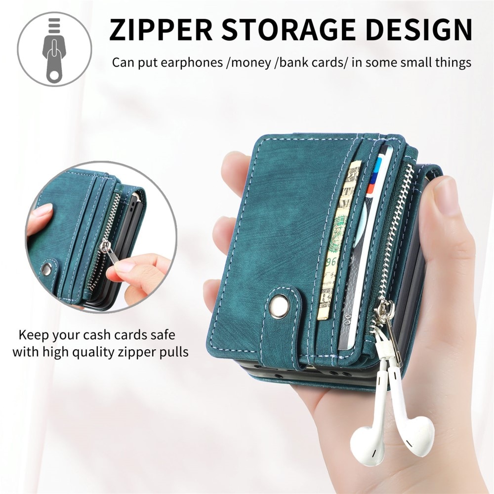 Suojakotelo Zipper Multi-slot Samsung Galaxy Z Flip 6 vihreä