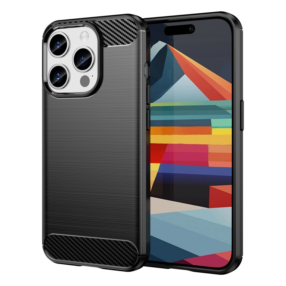 iPhone 15 Pro Kuori TPU Brushed Black