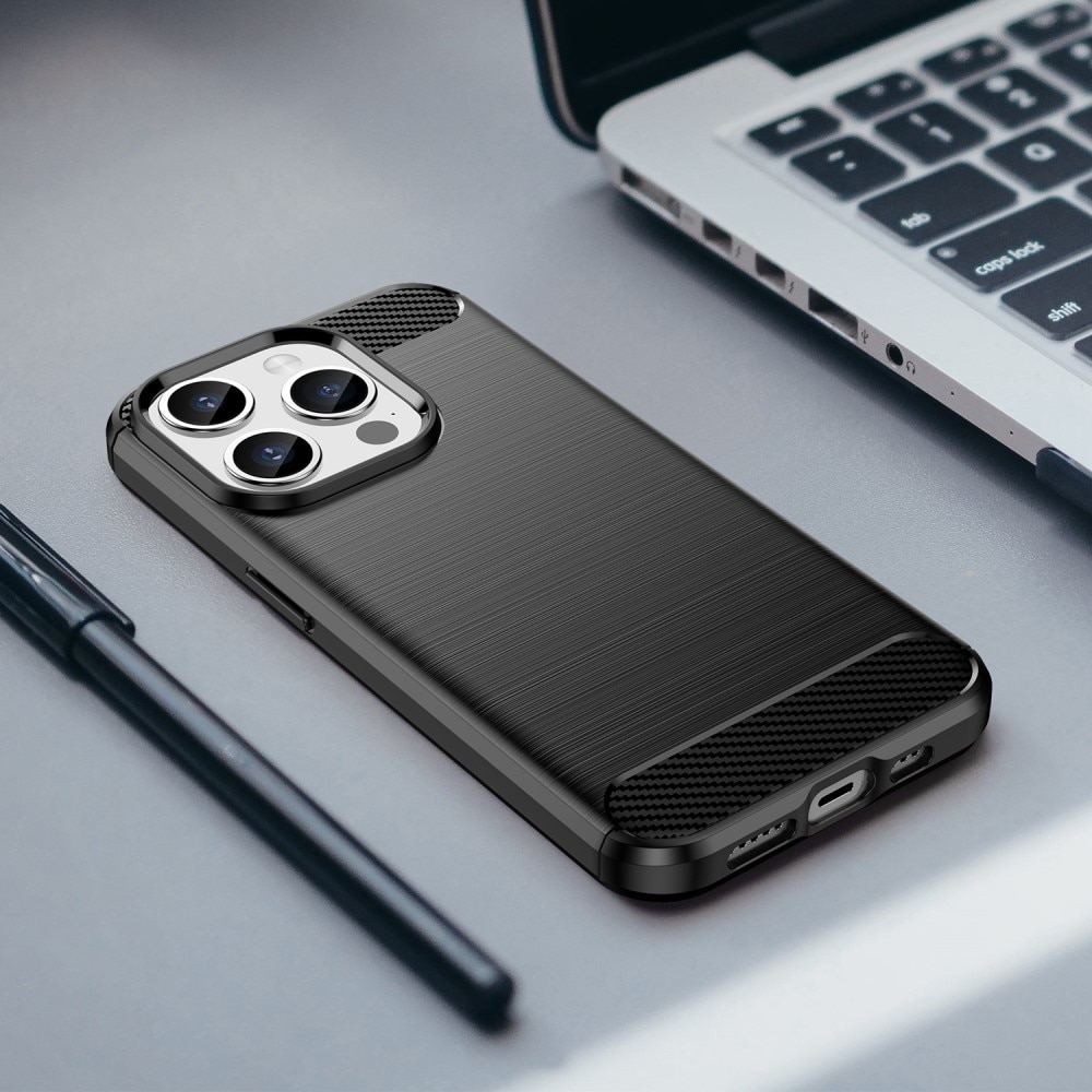 iPhone 15 Pro Kuori TPU Brushed Black