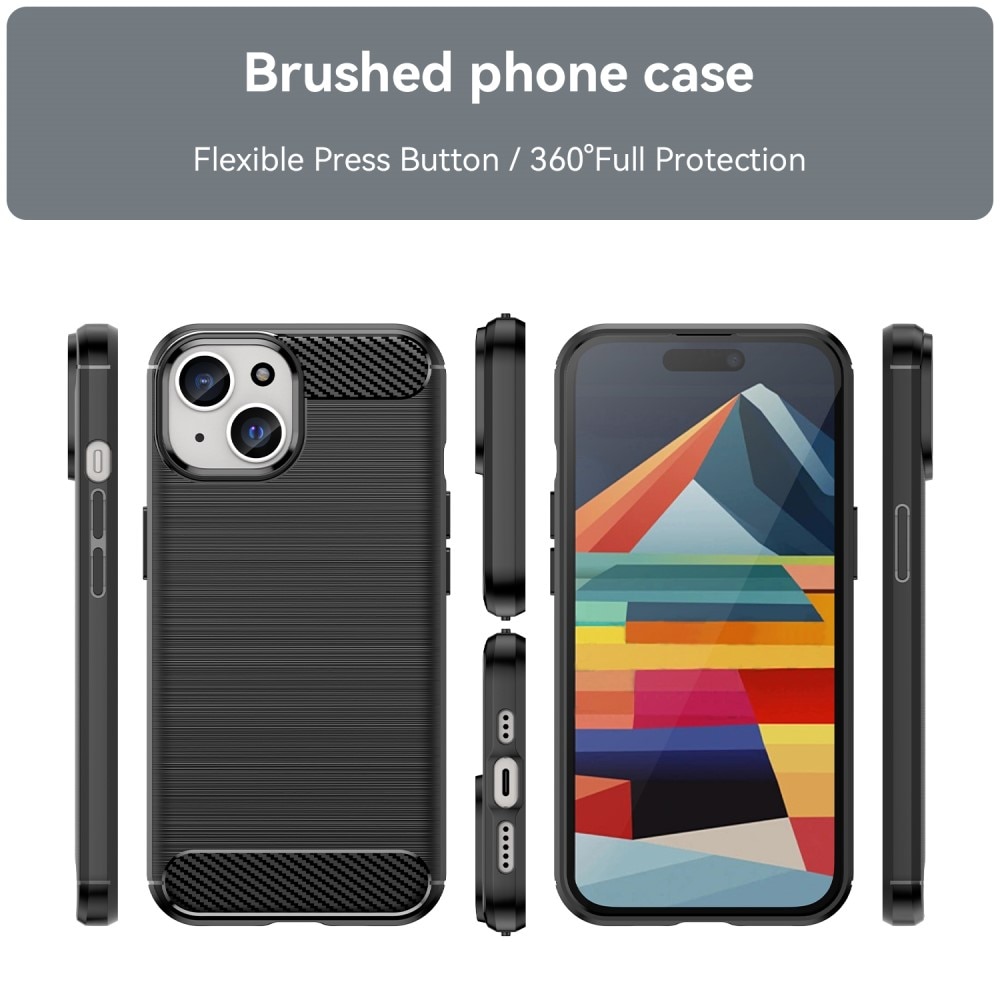 iPhone 15 Plus Kuori TPU Brushed Black