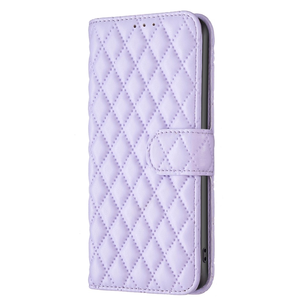 Lompakkokotelot iPhone 15 Quilted liila