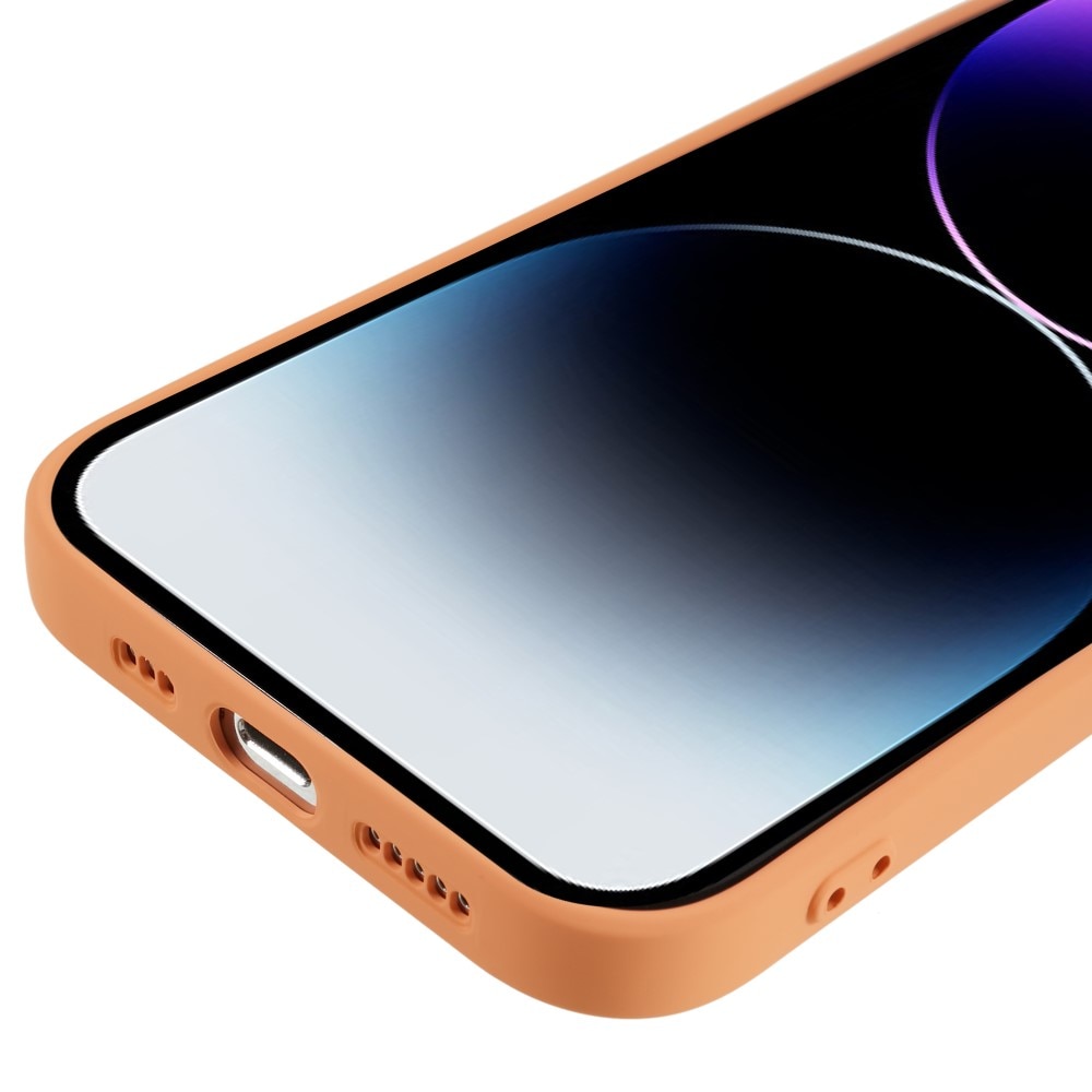 Iskunkestävä Kuori TPU Apple iPhone 15 Pro Oranssi