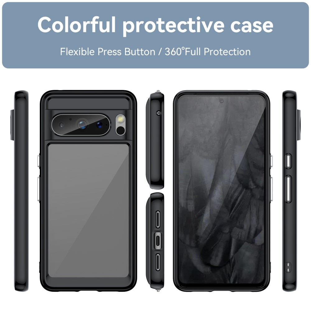 Crystal Hybrid Case Google Pixel 8 Pro musta