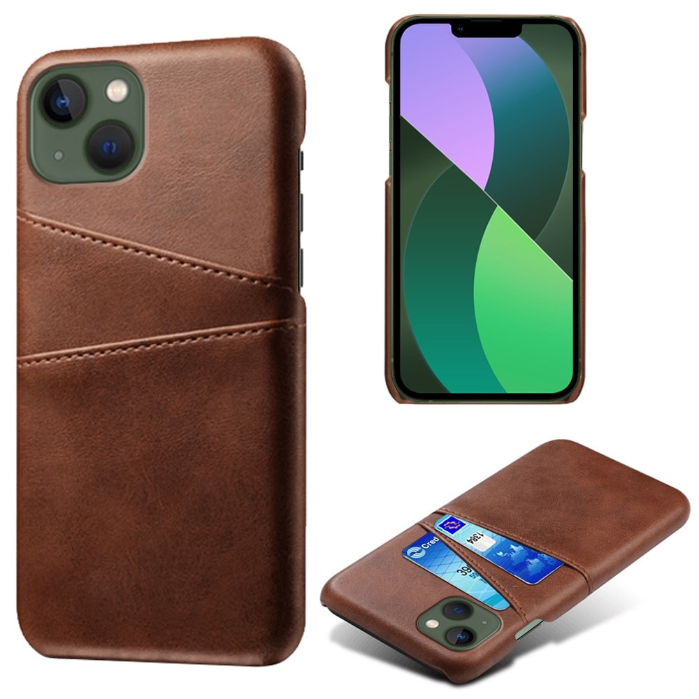 Card Slots Case iPhone 16 ruskea