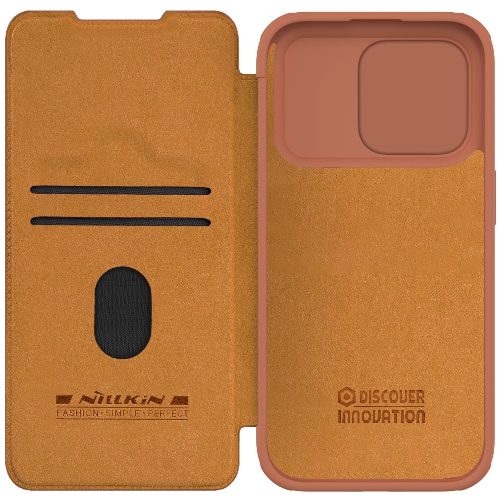 Qin Pro CamShield iPhone 15 Pro Max Brown