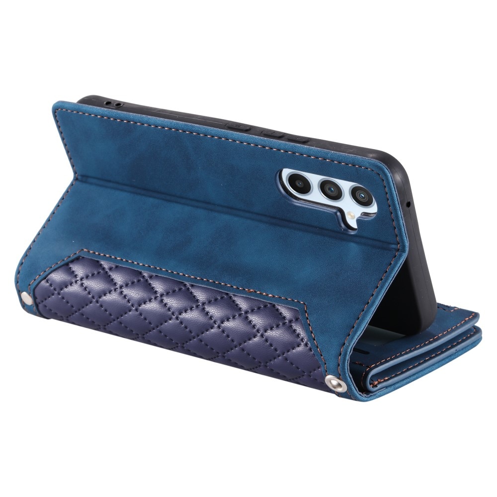 Lompakkolaukku Samsung Galaxy A55 Quilted Sininen