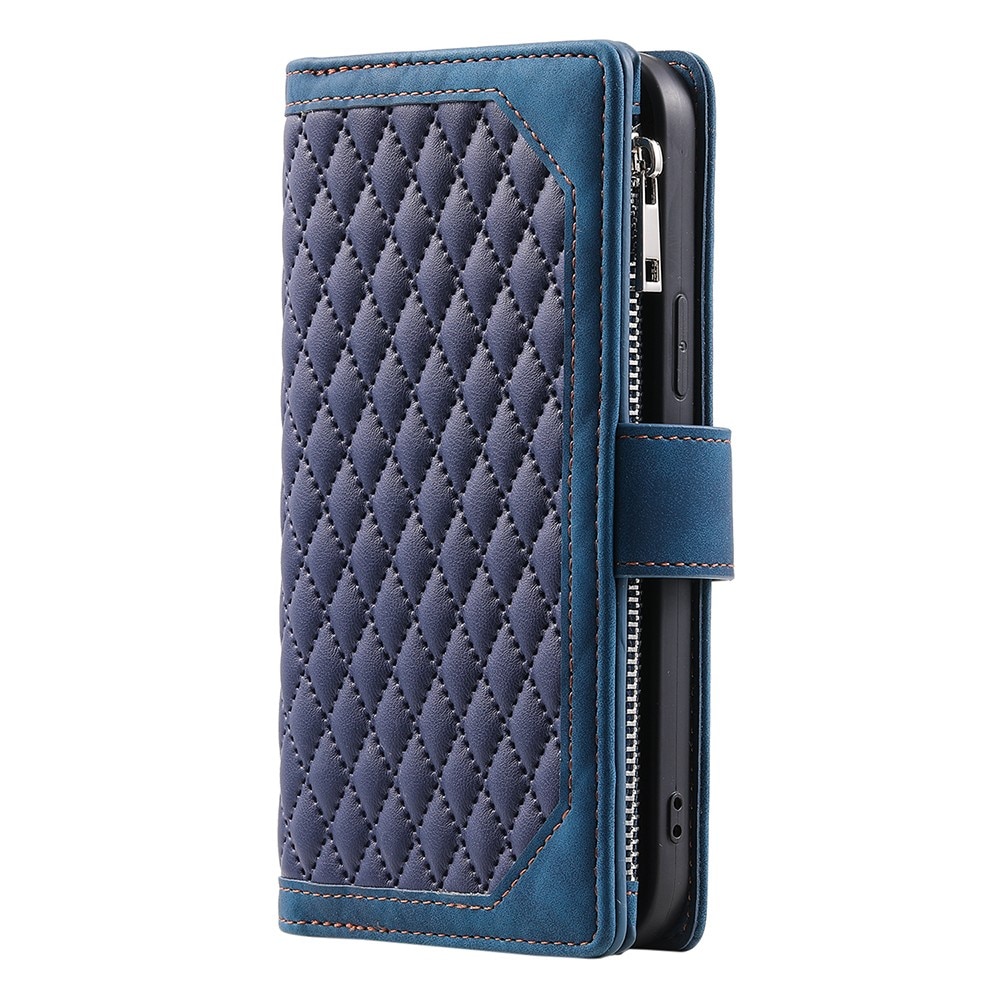 Lompakkolaukku Samsung Galaxy A55 Quilted Sininen