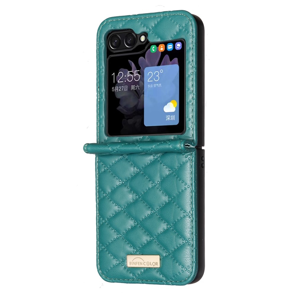 Kotelo Samsung Galaxy Z Flip 6 Quilted vihreä