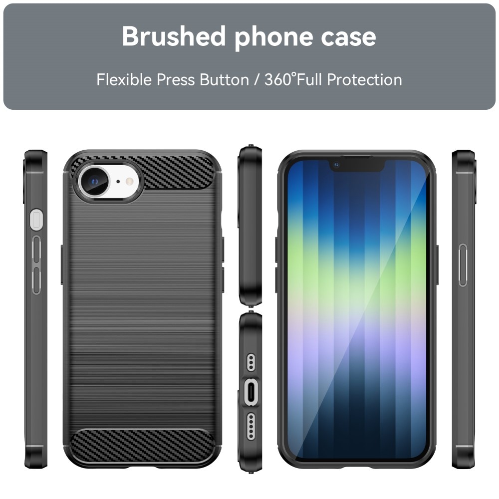 iPhone SE 2025 Kuori TPU Brushed Black