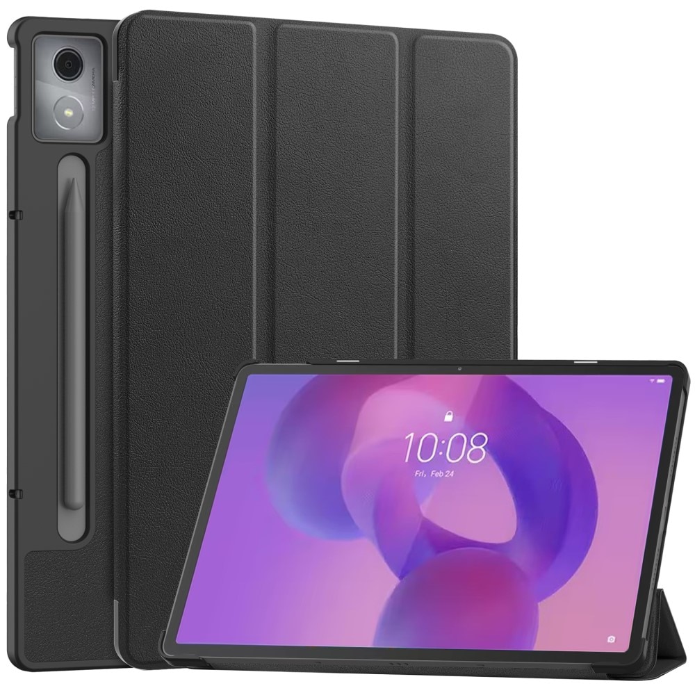 Kotelo Tri-fold Lenovo Idea Tab Pro Musta